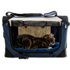 BLUE PET CARRIER PAWMANIA, DOG CAT COMFY