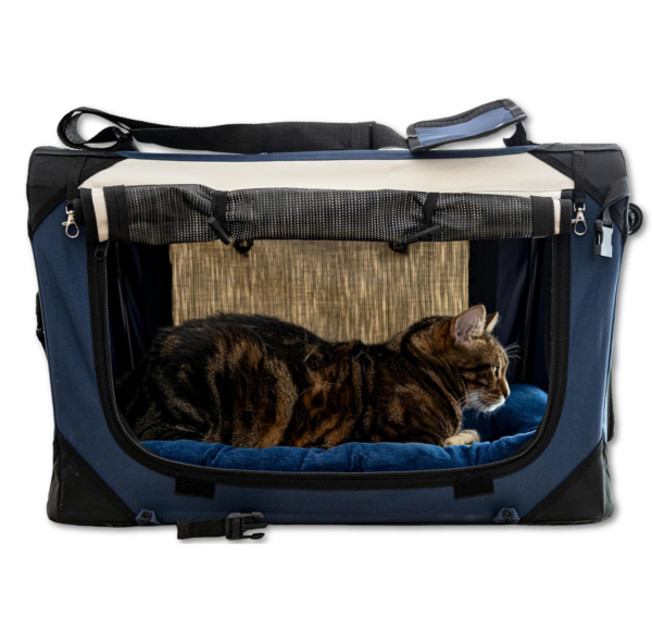 BLUE PET CARRIER PAWMANIA, DOG CAT COMFY